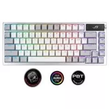 ASUS ROG Azoth Teclado Gaming USB + RF Wireless + Bluetooth Blanco