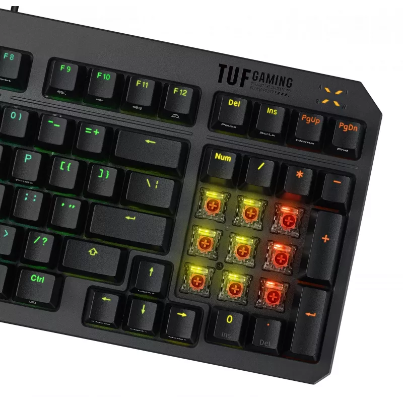 ASUS TUF Gaming K3 Gen II Teclado USB QWERTY Negro