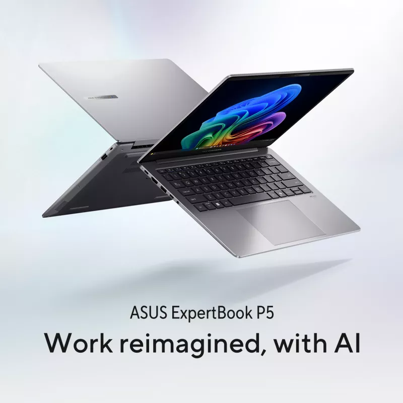 ASUS ExpertBook P5 P5405CSA-NZ0195X Intel Core Ultra 7 258V Portátil 35,6 cm (14 inch) WQXGA 32 GB LPDDR5x-SDRAM 1 TB SSD Wi-Fi 6E (802.11ax) Windows 11 Pro US International Gris