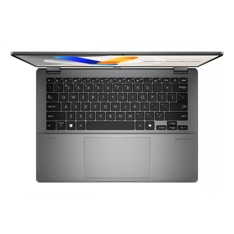 ASUS Vivobook 14 Flip TP3407SA-QL023W Copilot+ PC Intel Core Ultra 7 258V Híbrido (2 en 1) 35,6 cm (14 inch) Táctil WUXGA 32 GB LPDDR5x-SDRAM 1 TB SSD Wi-Fi 7 (802.11be) Windows 11 Home Alemán Gris