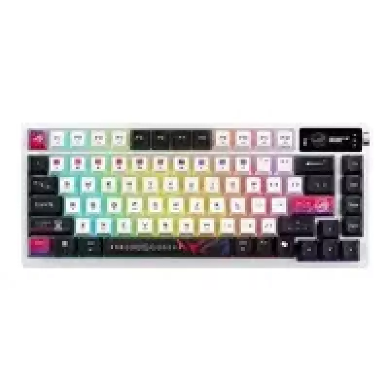 Teclado Mecánico Inalámbrico ASUS ROG Azoth X — Distribución US, Bluetooth y RF 2,4 GHz, Blanco