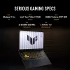 ASUS TUF Gaming F16 FX608JPR-QT014W Intel® Core™ i7 i7-14650HX Portátil 40,6 cm (16 inch) WQXGA 32 GB DDR5-SDRAM 1 TB SSD NVIDIA GeForce RTX 5070 Wi-Fi 6E (802.11ax) Windows 11 Home Neerlandés Negro, Gris