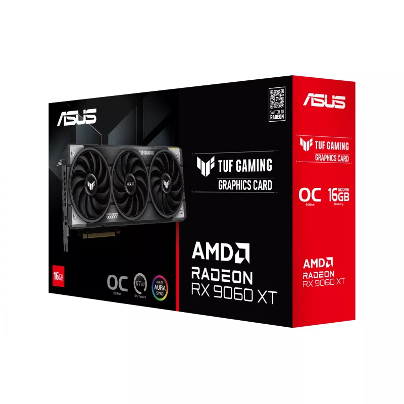 ASUS TUF Gaming TUF-RX9060XT-O16G-GAMING AMD Radeon RX 9060 XT 16 GB GDDR6