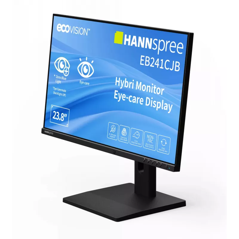 Hannspree Hybri Monitor EB241CJB Monitor de ordenador 60,5 cm (23,8 inch) 1920 x 1080 Píxeles Full HD LCD Negro