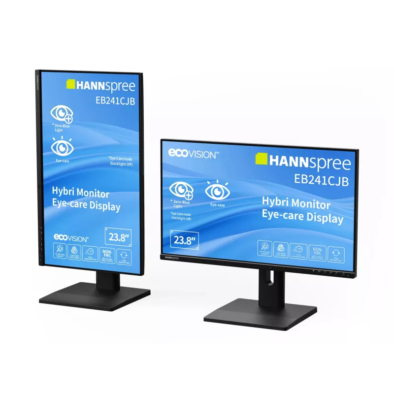 Hannspree Hybri Monitor EB241CJB Monitor de ordenador 60,5 cm (23,8 inch) 1920 x 1080 Píxeles Full HD LCD Negro