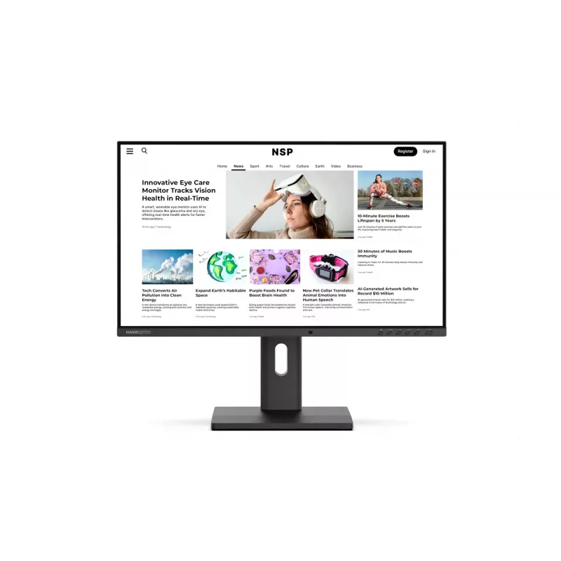 Hannspree Hybri Monitor EB241CJB Monitor de ordenador 60,5 cm (23,8 inch) 1920 x 1080 Píxeles Full HD LCD Negro