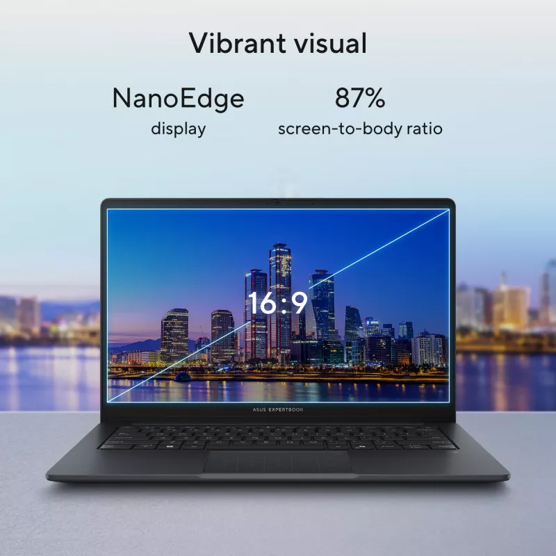 ASUS ExpertBook B1 B1403CVA-S63755X Intel® Core™ i7 i7-13620H Portátil 35,6 cm (14 inch) Full HD 32 GB DDR5-SDRAM 1 TB SSD Wi-Fi 6E (802.11ax) Windows 11 Pro US International Negro, Gris