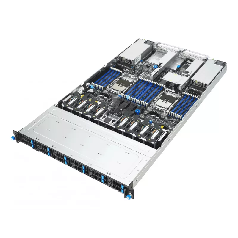 ASUS RS700-E12-RS12U Rack (1U) Negro, acero