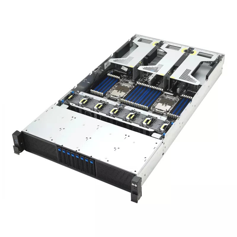 Servidor rack ASUS RS720-E12-RS8G 3,2 kW fuente de alimentación redundante, 8 bahías hot-swap
