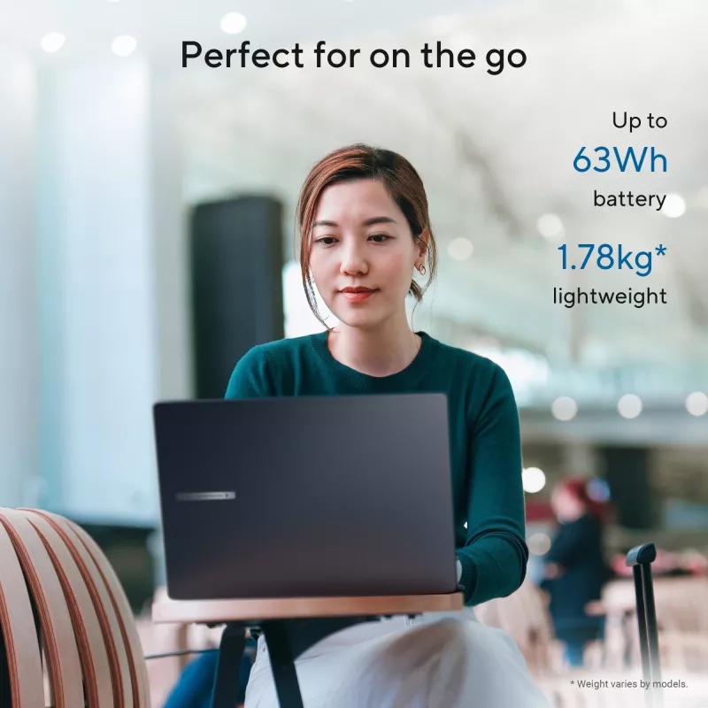ASUS ExpertBook B3 B3605CCA-MB0370X Intel Core Ultra 5 225H Portátil 40,6 cm (16 inch) WUXGA 16 GB DDR5-SDRAM 512 GB SSD Wi-Fi 6E (802.11ax) Windows 11 Pro US International Negro, Gris