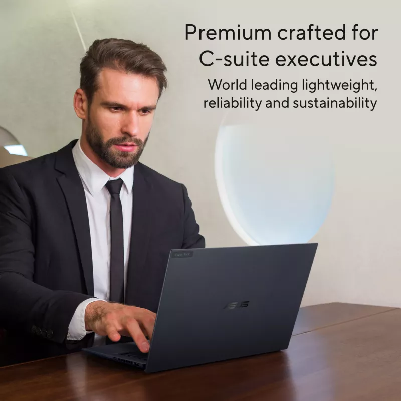 ASUS ExpertBook B9 OLED B9403CVAR-PP1678X Intel Core 7 150U Portátil 35,6 cm (14 inch) WQXGA+ 32 GB LPDDR5x-SDRAM 1 TB SSD Wi-Fi 6E (802.11ax) Windows 11 Pro Alemán Negro