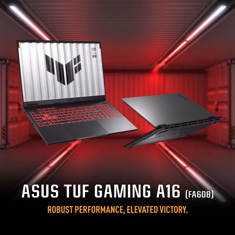 ASUS TUF Gaming A16 FA608UH-RV020W AMD Ryzen™ 7 260 Portátil 40,6 cm (16 inch) WUXGA 16 GB DDR5-SDRAM 512 GB SSD NVIDIA® GeForce RTX™ 5050 Wi-Fi 6E (802.11ax) Windows 11 Home Neerlandés Gris