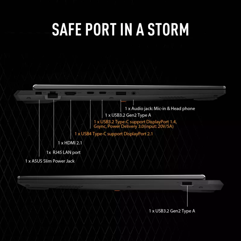 ASUS TUF Gaming A16 FA608UH-RV020W AMD Ryzen™ 7 260 Portátil 40,6 cm (16 inch) WUXGA 16 GB DDR5-SDRAM 512 GB SSD NVIDIA® GeForce RTX™ 5050 Wi-Fi 6E (802.11ax) Windows 11 Home Neerlandés Gris