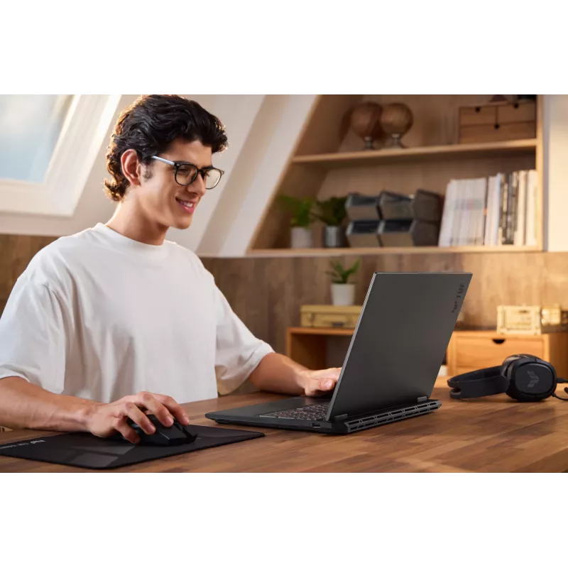 ASUS TUF Gaming A16 FA608UH-RV020W AMD Ryzen™ 7 260 Portátil 40,6 cm (16 inch) WUXGA 16 GB DDR5-SDRAM 512 GB SSD NVIDIA® GeForce RTX™ 5050 Wi-Fi 6E (802.11ax) Windows 11 Home Neerlandés Gris