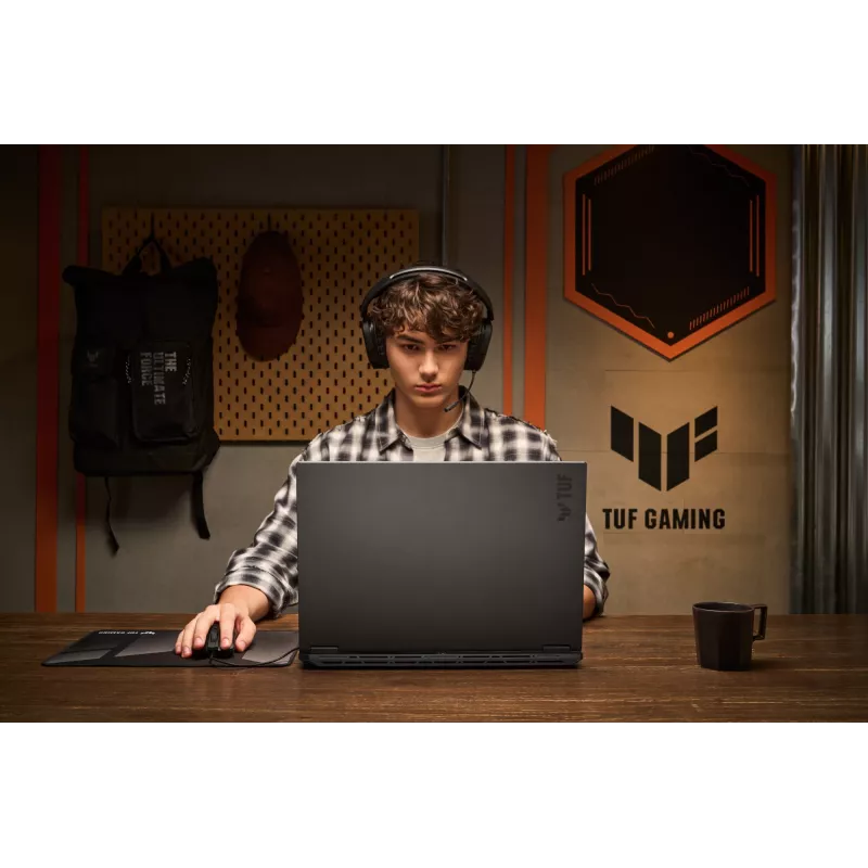 ASUS TUF Gaming A18 FA808UM-S8069W AMD Ryzen™ 7 260 Portátil 45,7 cm (18 inch) WUXGA 16 GB DDR5-SDRAM 512 GB SSD NVIDIA GeForce RTX 5060 Wi-Fi 6E (802.11ax) Windows 11 Home Neerlandés Gris