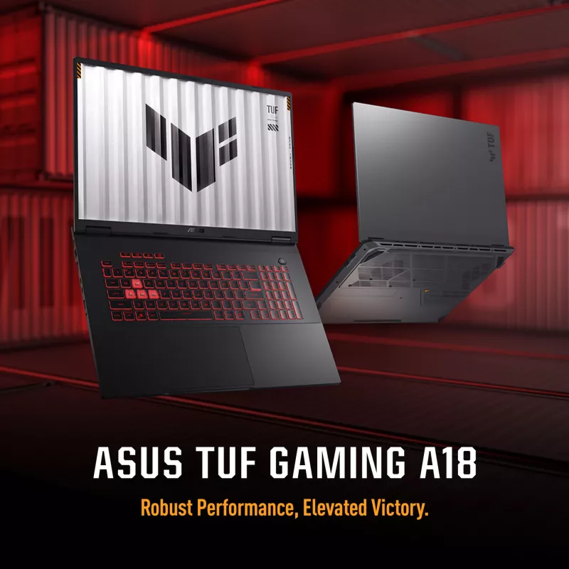 ASUS TUF Gaming A18 FA808UH-S8076W AMD Ryzen™ 7 260 Portátil 45,7 cm (18 inch) Full HD+ 16 GB DDR5-SDRAM 512 GB SSD NVIDIA® GeForce RTX™ 5050 Wi-Fi 6E (802.11ax) Windows 11 Home Neerlandés Gris