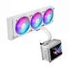 Refrigeración líquida todo en uno ASUS ROG Ryuo IV SLC 360 ARGB White Edition — Radiador de 360 mm, 3 ventiladores de 120 mm, pantalla AMOLED, compatibilidad con LGA 1700