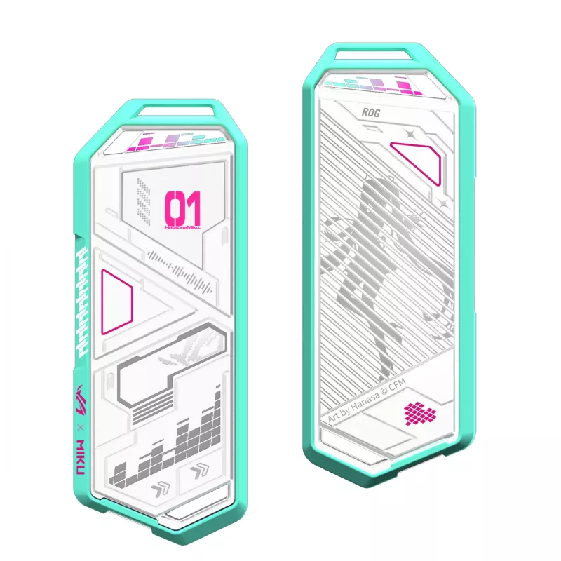 Carcasa SSD ASUS ROG Strix Arion Hatsune Miku Edition Blanco M.2 PCIe USB Type-C 10 Gbit/s