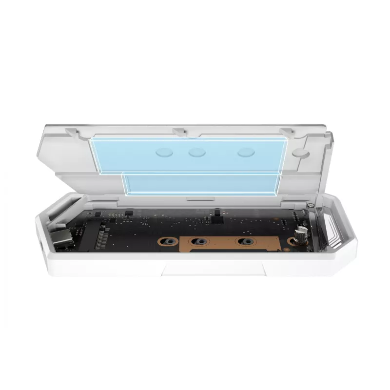 Carcasa SSD ASUS ROG Strix Arion Hatsune Miku Edition Blanco M.2 PCIe USB Type-C 10 Gbit/s