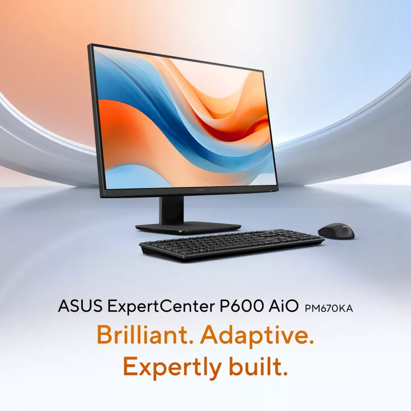 ASUS ExpertCenter P600 AiO PM670KA-BPE011X Copilot+ PC AMD Ryzen™ AI 7 350 68,6 cm (27 inch) 1920 x 1080 píxeles Todo en uno 16 GB DDR5-SDRAM 512 GB SSD Windows 11 Pro Wi-Fi 6 (802.11ax) Negro