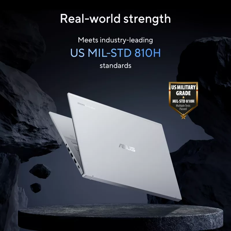 ASUS Chromebook Plus Enterprise CB54 CB5403CMA-QM0916 Intel Core Ultra 7 35,6 cm (14 inch) Pantalla táctil WQXGA 16 GB LPDDR5x-SDRAM 256 GB SSD Wi-Fi 6E (802.11ax) ChromeOS US International Plata