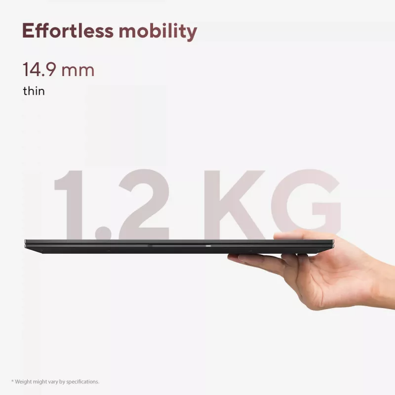 ASUS Zenbook 14 OLED UM3406GA-QD031W Copilot+ PC AMD Ryzen™ AI 7 445 Portátil 35,6 cm (14 inch) WUXGA 32 GB LPDDR5x-SDRAM 1 TB SSD Wi-Fi 6E (802.11ax) Windows 11 Home Neerlandés Negro