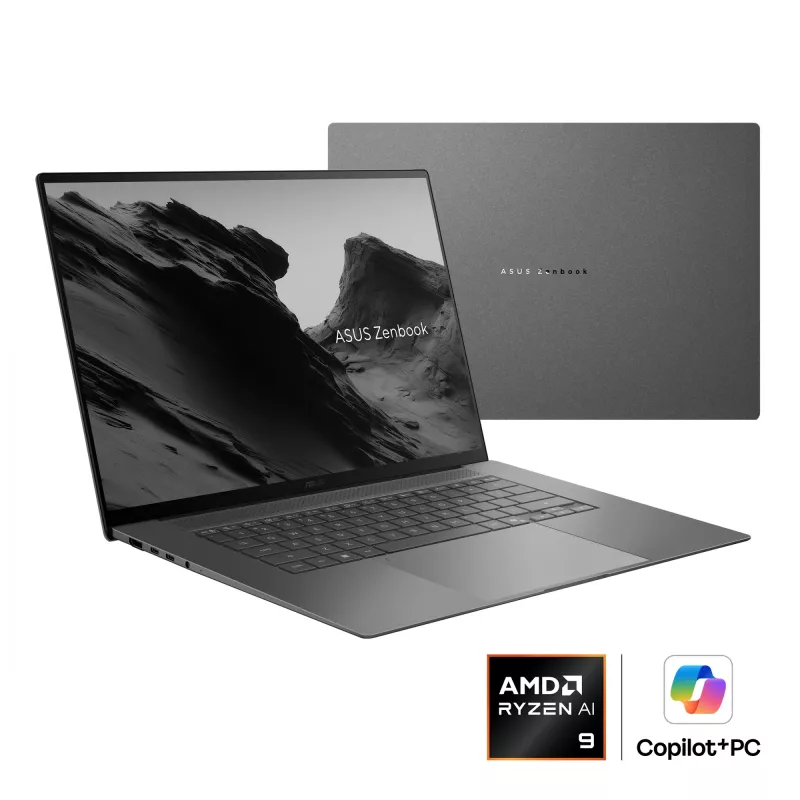 ASUS Zenbook S16 UM5606GA-SS180W Copilot+ PC AMD Ryzen AI 9 465 Portátil 40,6 cm (16 inch) 3K 32 GB LPDDR5x-SDRAM 1 TB SSD Wi-Fi 7 (802.11be) Windows 11 Home Neerlandés Gris
