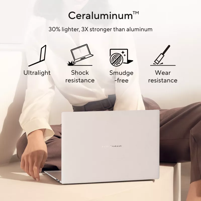 ASUS Zenbook S16 UM5606GA-SS180W Copilot+ PC AMD Ryzen AI 9 465 Portátil 40,6 cm (16 inch) 3K 32 GB LPDDR5x-SDRAM 1 TB SSD Wi-Fi 7 (802.11be) Windows 11 Home Neerlandés Gris