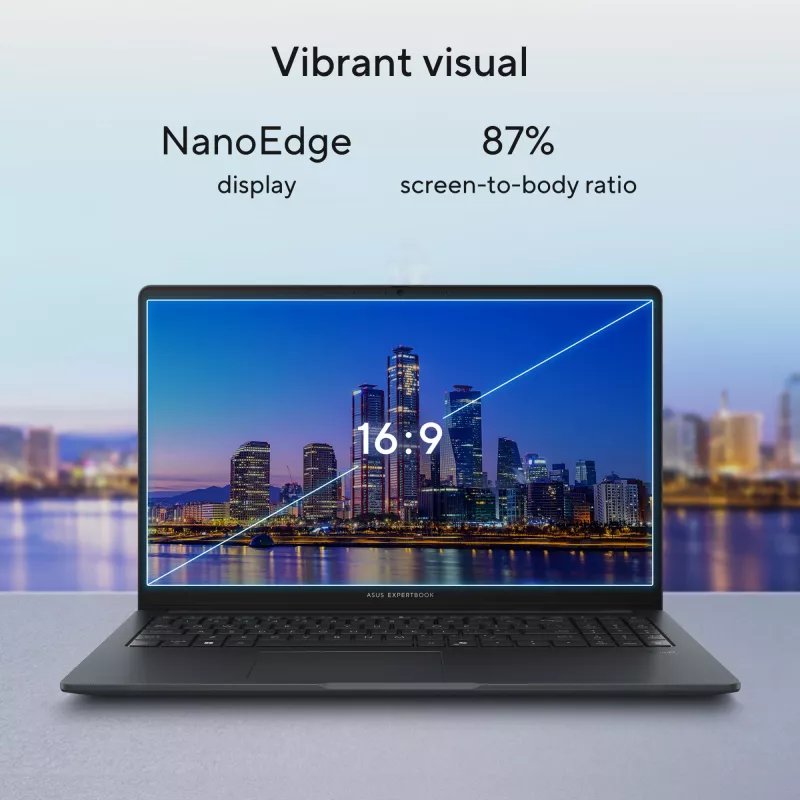 ASUS ExpertBook B1 B1503CVA-S78423X Intel Core 7 150U Portátil 39,6 cm (15,6 inch) Full HD 16 GB DDR5-SDRAM 512 GB SSD Wi-Fi 6E (802.11ax) Windows 11 Pro US International Gris