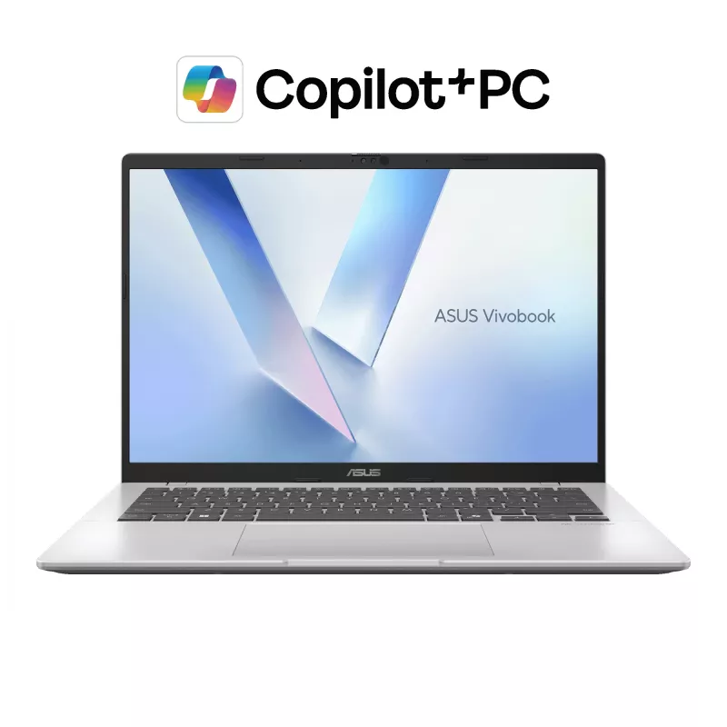 ASUS Vivobook 14 M1407GA-LY012W Copilot+ PC AMD Ryzen™ AI 7 445 Portátil 35,6 cm (14 inch) WUXGA 16 GB DDR5-SDRAM 512 GB SSD Wi-Fi 6 (802.11ax) Windows 11 Home Neerlandés Plata