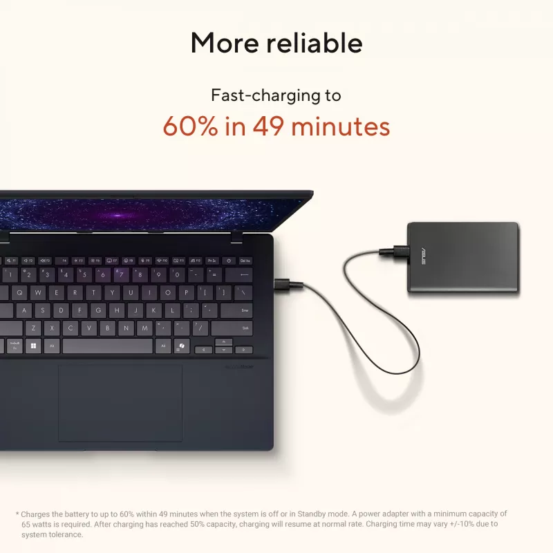 ASUS Vivobook 14 M1407GA-LY012W Copilot+ PC AMD Ryzen™ AI 7 445 Portátil 35,6 cm (14 inch) WUXGA 16 GB DDR5-SDRAM 512 GB SSD Wi-Fi 6 (802.11ax) Windows 11 Home Neerlandés Plata