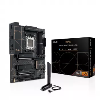 Placa base ASUS PROART B850-CREATOR WiFi NEO — AMD B850, Socket AM5, ATX, DDR5, 4 DIMM, 256 GB, Wi‑Fi 7, 5Gb Ethernet