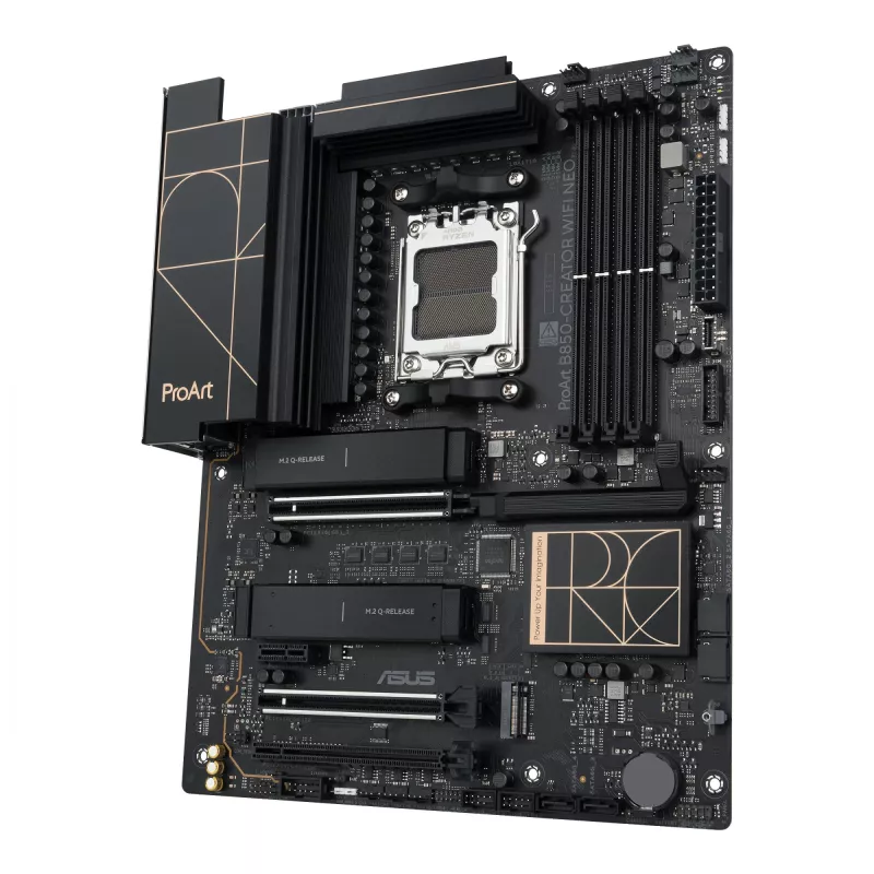 Placa base ASUS PROART B850-CREATOR WiFi NEO — AMD B850, Socket AM5, ATX, DDR5, 4 DIMM, 256 GB, Wi‑Fi 7, 5Gb Ethernet