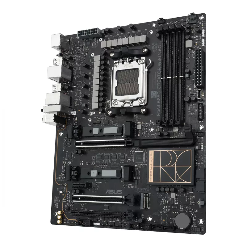 Placa base ASUS PROART B850-CREATOR WiFi NEO — AMD B850, Socket AM5, ATX, DDR5, 4 DIMM, 256 GB, Wi‑Fi 7, 5Gb Ethernet