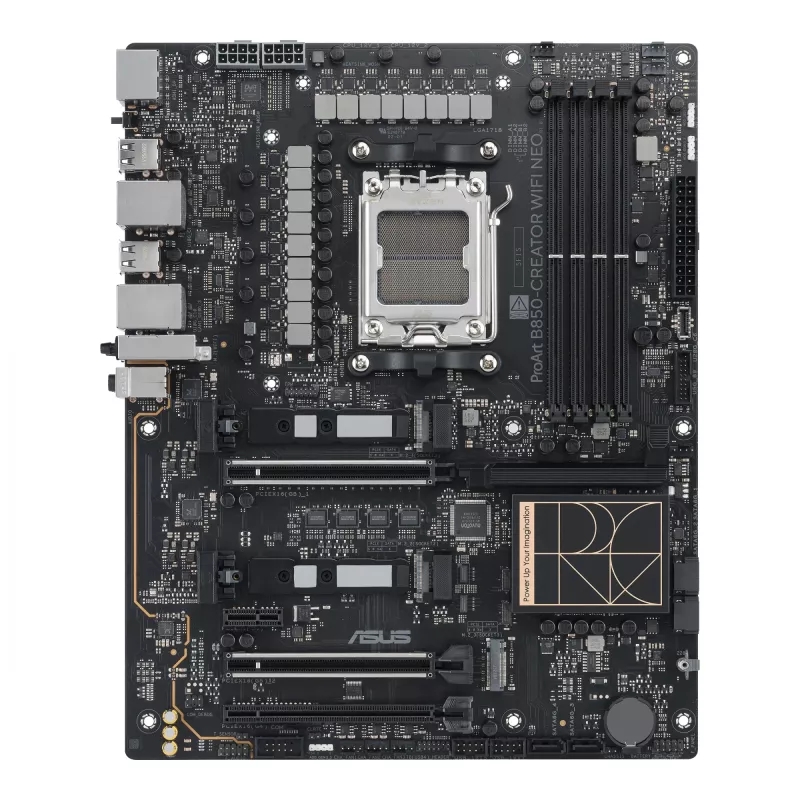 Placa base ASUS PROART B850-CREATOR WiFi NEO — AMD B850, Socket AM5, ATX, DDR5, 4 DIMM, 256 GB, Wi‑Fi 7, 5Gb Ethernet