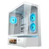 COUGAR CFV235 Vision Caja de PC semitorre – ARGB, LCD de 23,3 cm (9,16