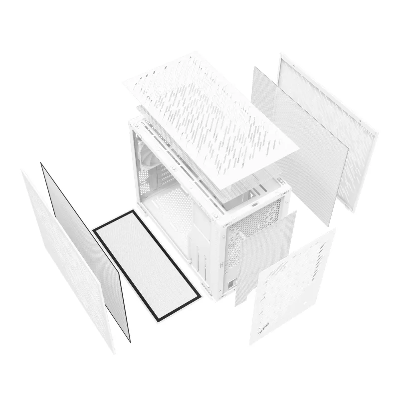 Caja semitorre XPG VALOR AIR NANO - Blanca, semitorre, PC, blanca, micro ATX, Mini-ITX, SPCC, 17 cm