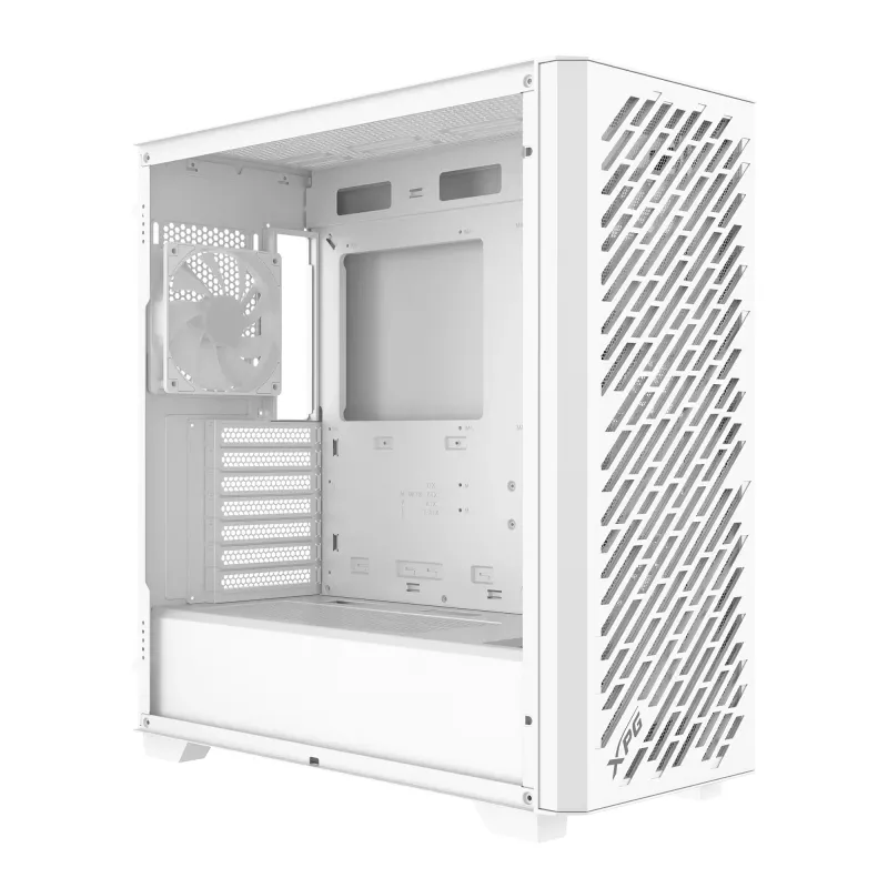 Caja semitorre XPG VALOR AIR PRO, semitorre, PC, blanca, ATX, EATX, micro ATX, Mini-ATX, SPCC, cristal templado, multicolor