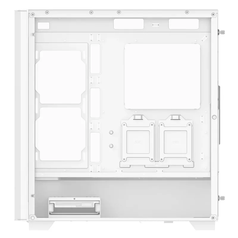 Caja semitorre XPG VALOR AIR PRO, semitorre, PC, blanca, ATX, EATX, micro ATX, Mini-ATX, SPCC, cristal templado, multicolor