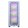 Caja semitorre XPG VALOR AIR PRO, semitorre, PC, blanca, ATX, EATX, micro ATX, Mini-ATX, SPCC, cristal templado, multicolor
