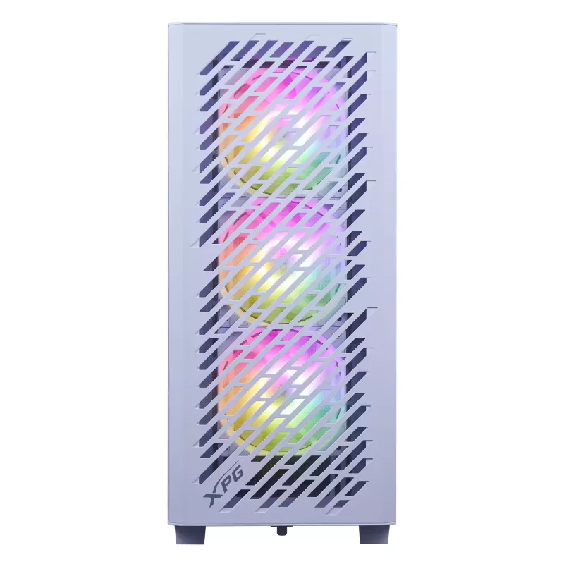 Caja semitorre XPG VALOR AIR PRO, semitorre, PC, blanca, ATX, EATX, micro ATX, Mini-ATX, SPCC, cristal templado, multicolor