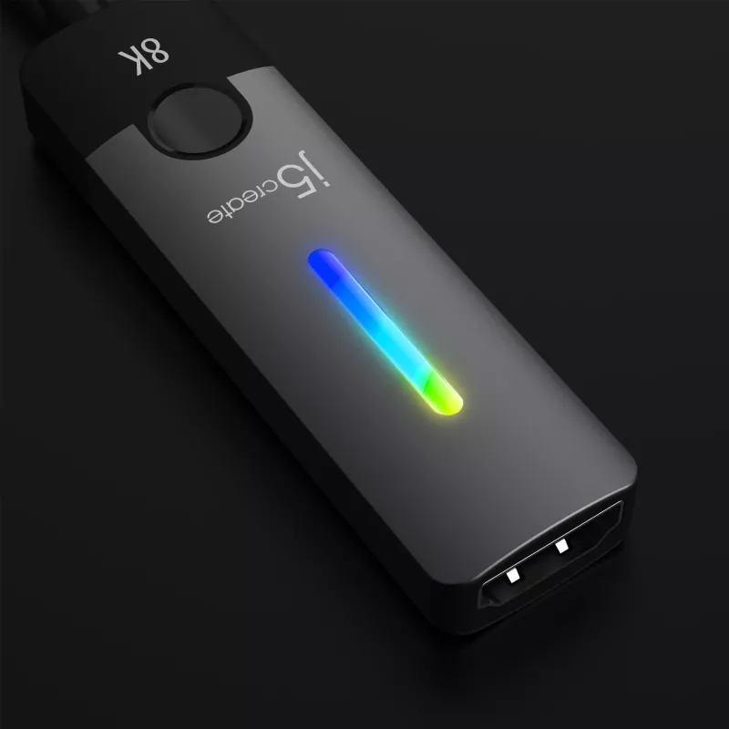 j5create JCA157-N adaptador USB-C a HDMI 2.1 8K, 10 cm