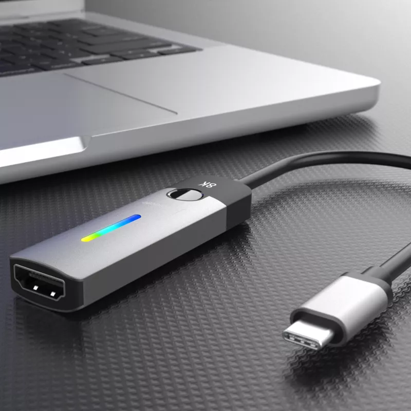 j5create JCA157-N adaptador USB-C a HDMI 2.1 8K, 10 cm