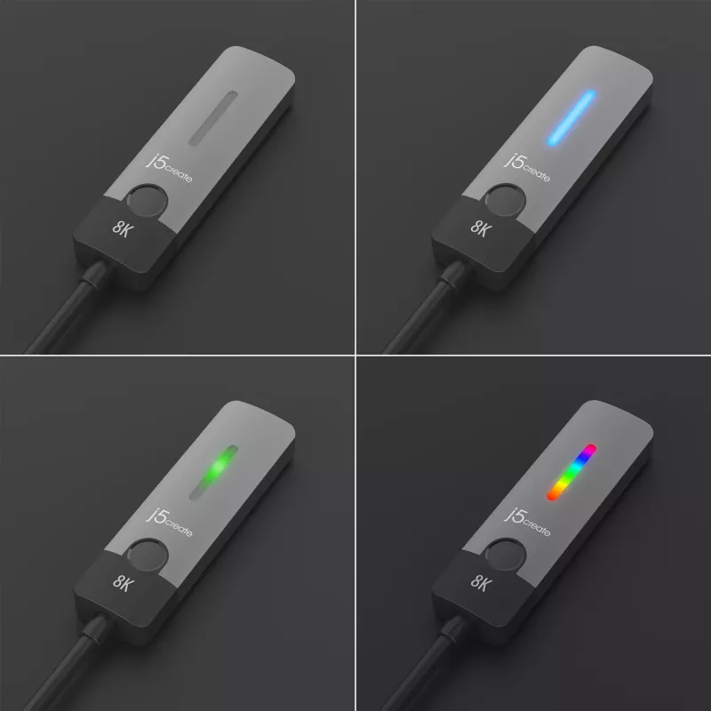 j5create JCA157-N adaptador USB-C a HDMI 2.1 8K, 10 cm