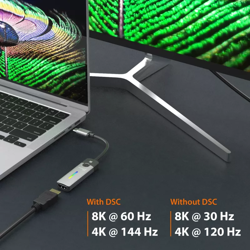 j5create JCA157-N adaptador USB-C a HDMI 2.1 8K, 10 cm