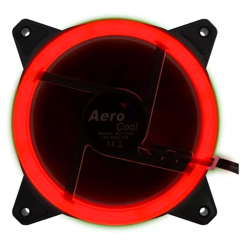 Ventilador para caja de ordenador Aerocool Rev RGB 12 cm Negro