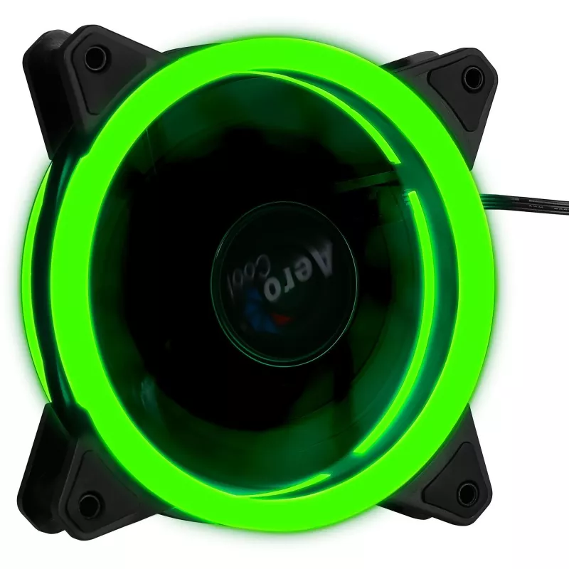 Ventilador para caja de ordenador Aerocool Rev RGB 12 cm Negro