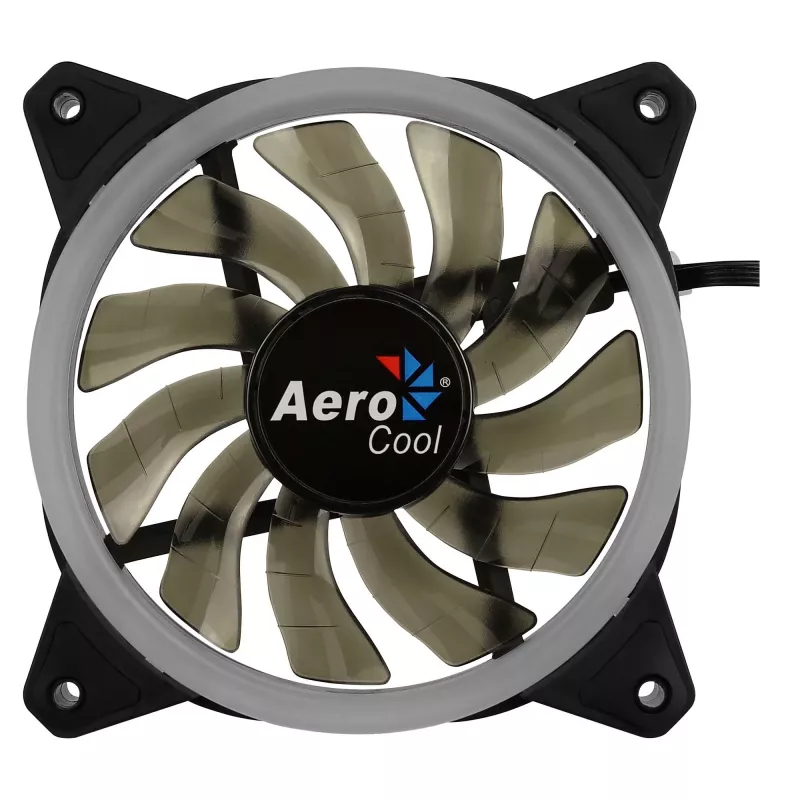 Ventilador para caja de ordenador Aerocool Rev RGB 12 cm Negro