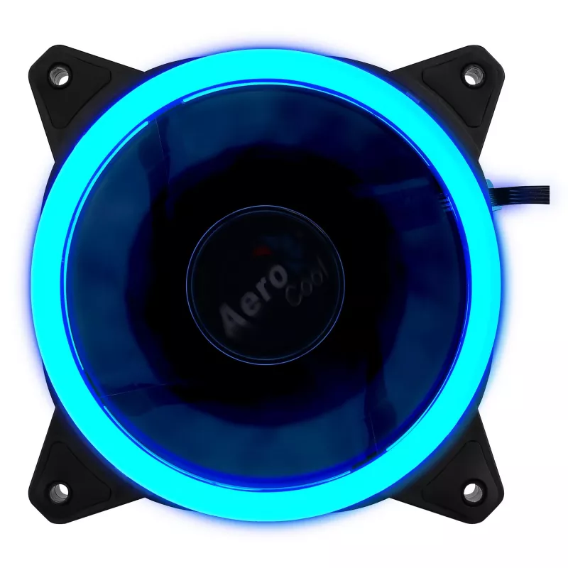 Ventilador para caja de ordenador Aerocool Rev RGB 12 cm Negro