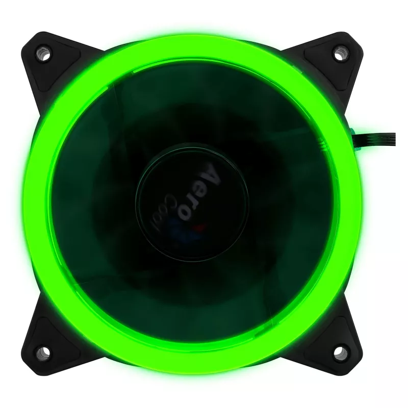 Ventilador para caja de ordenador Aerocool Rev RGB 12 cm Negro